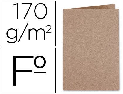 Subcarpeta cartulina kraft Liderpapel Folio 170 g/m²